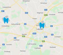 Locaties Dentopolis op Google map